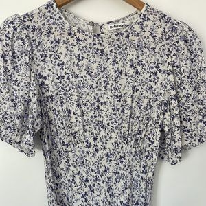 Reformation Blue Floral Dress